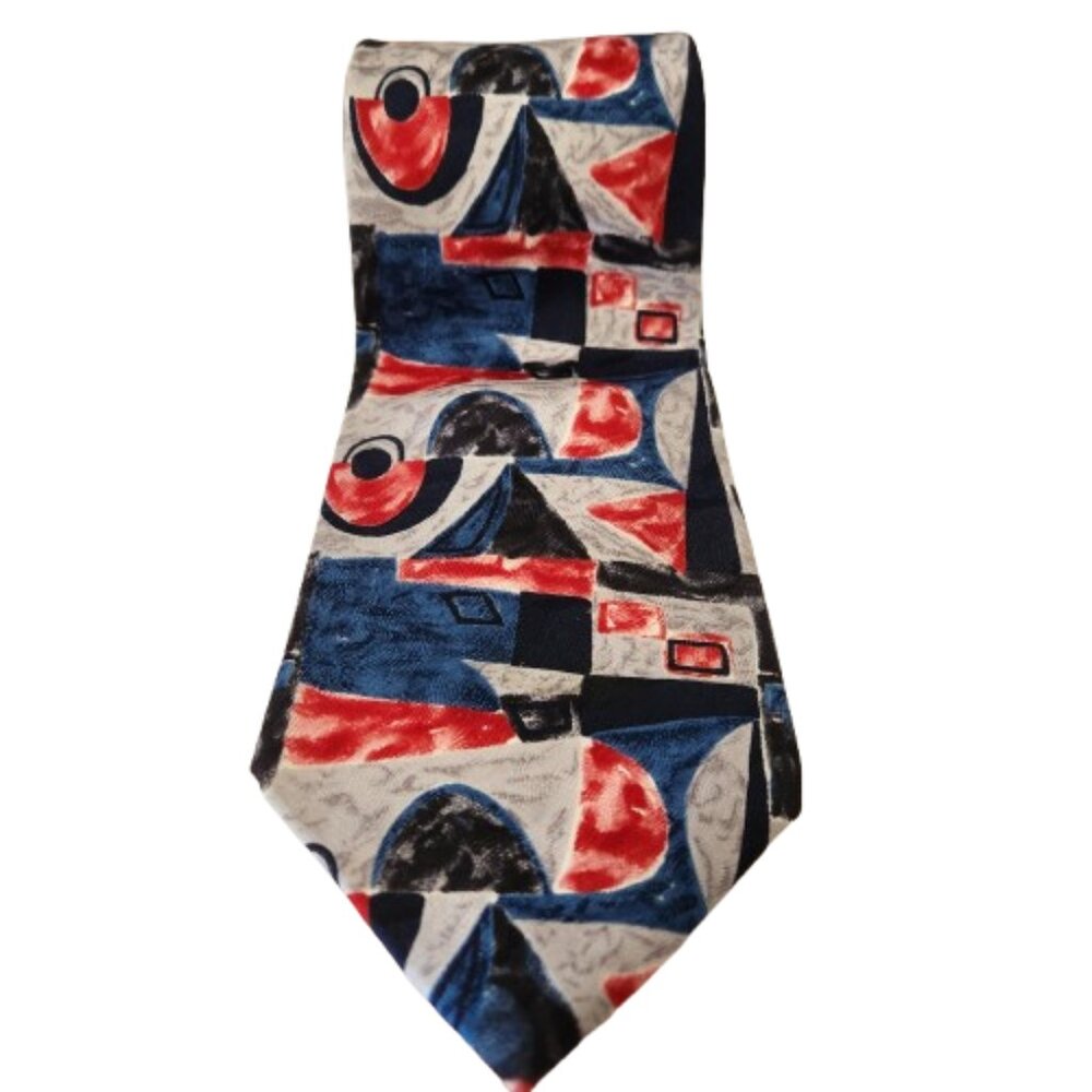 New Directions Met Museum Abstract Silk Tie – Made in Canada